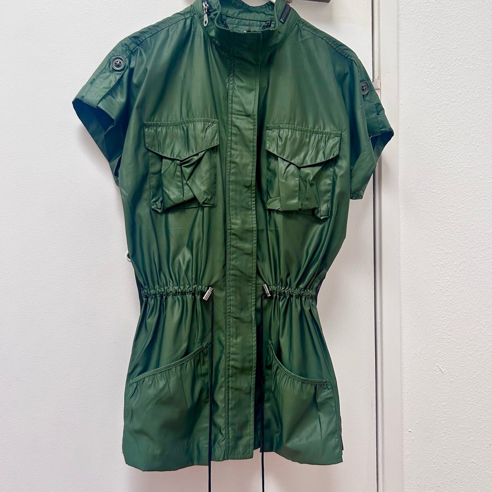 Stylish Green Utility Jacket for Women